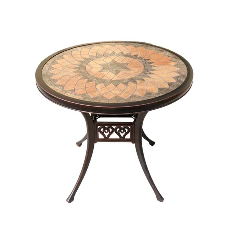 Big Double Customized Darwin Foshan Round Outdoor Lounge Bed Patio Furniture