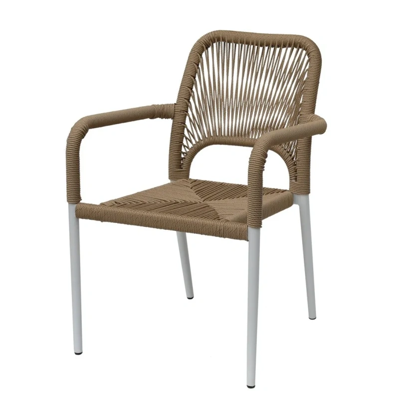 Woven Rope Garden Furniture Dining Rope Chairs Outdoor Patio Furniture