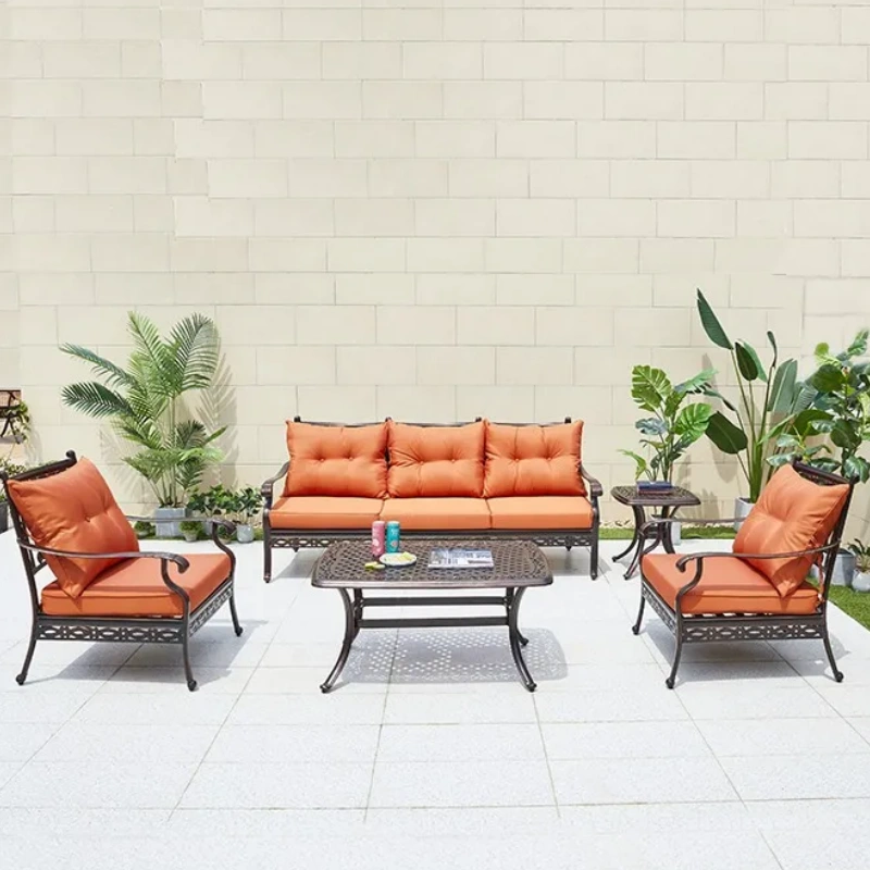 Foshan Darwin PE Rattan Sectional Sofa Outdoor Sets Aluminium Sofa Garden Furniture