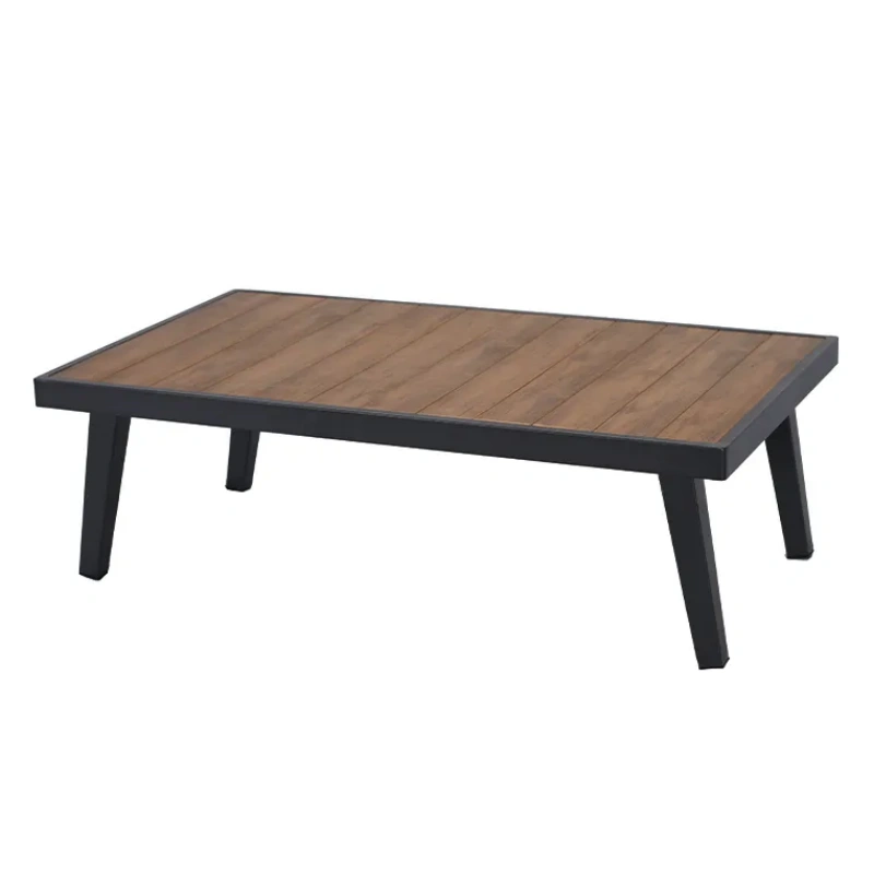 Customized European OEM Patio Table Rectangle Outdoor Dining Furniture Sets