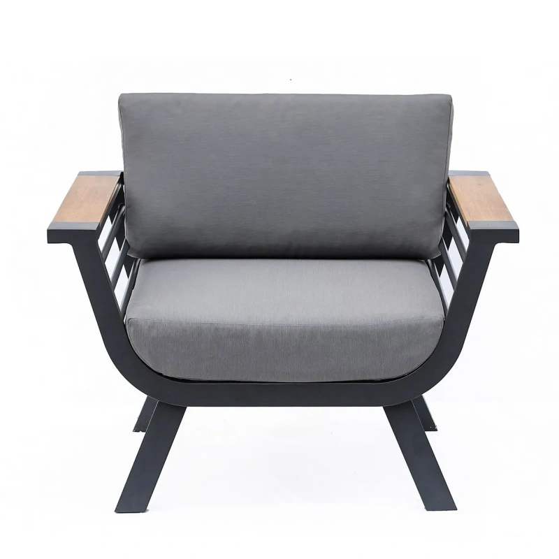 China Cheap Price Leisure Garden Sofa Couch Lounge Set with Cushion Comfortable Outdoor Furniture