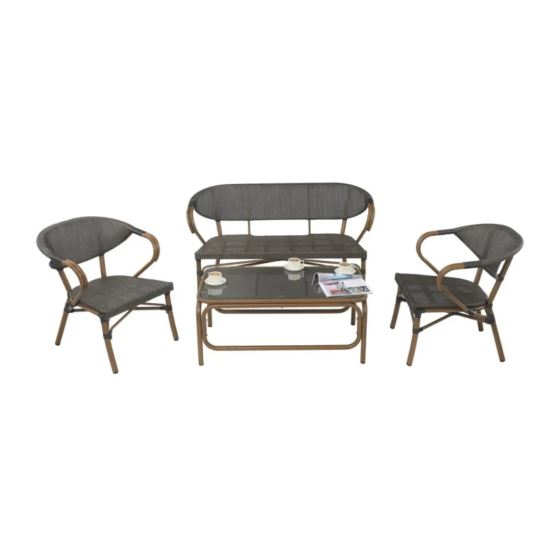 Combination Customized Darwin or OEM Black Outdoor Best Patio Wicker Furniture