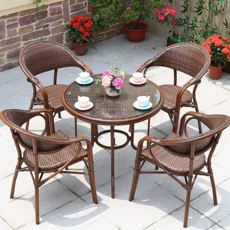 Big Double Customized Darwin Foshan Round Outdoor Lounge Bed Patio Furniture