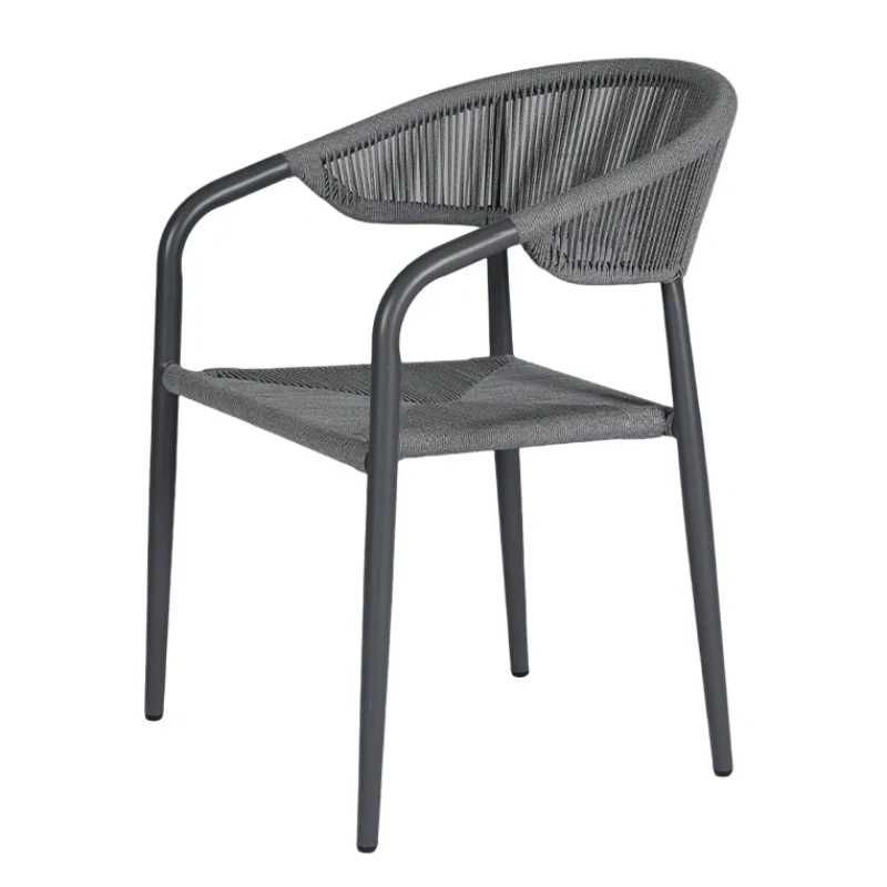 Hot OEM Customized Foshan Black Patio Chairs Outdoor Dining Table Sale Furniture