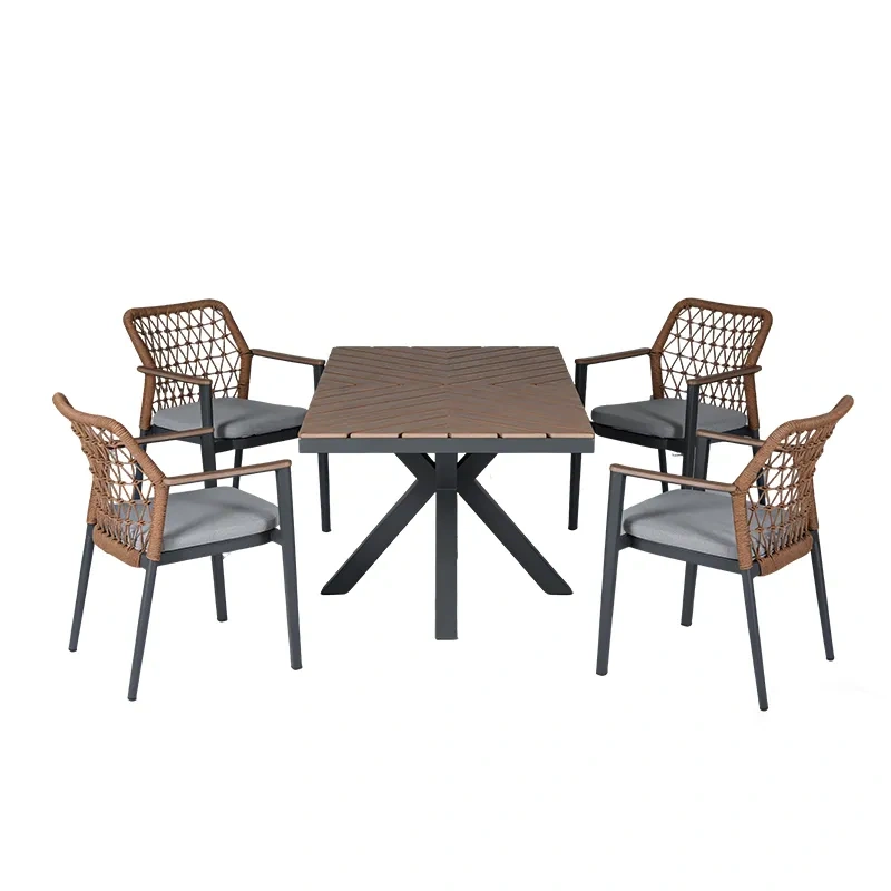 Hotel Dining Outdoor OEM Customize Foshan Garden Furniture Rattan Chair