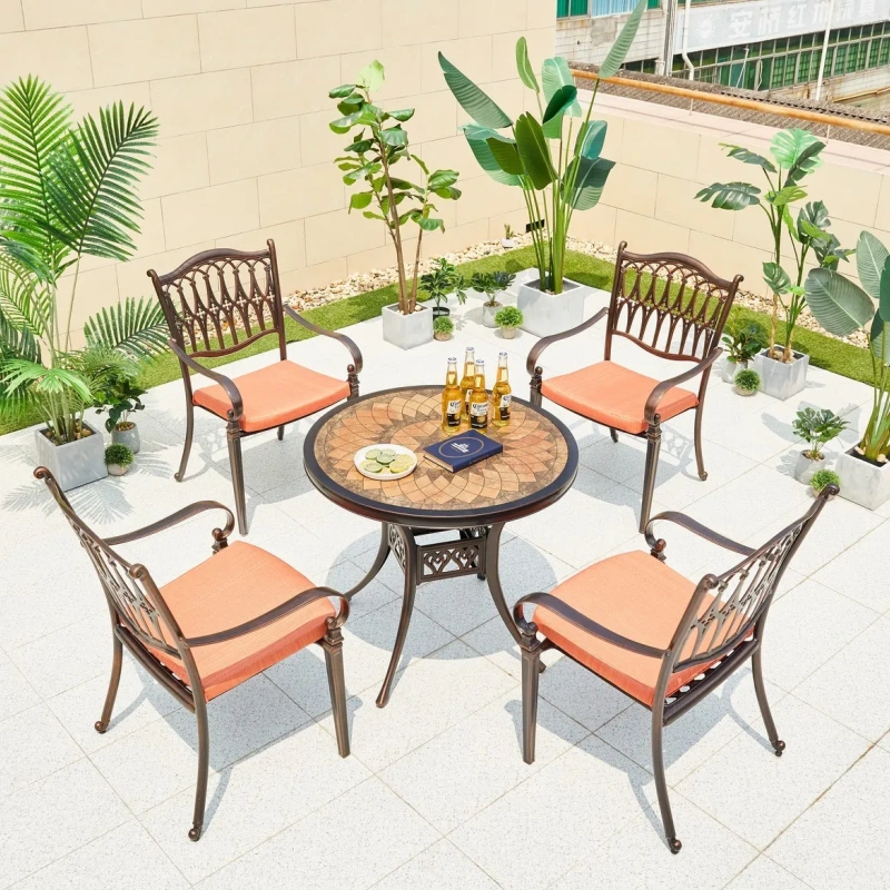 China Modern Extendable Outdoor Table and Chairs Manufacturer Outdoor Dining Sets for 6 Garden Furniture