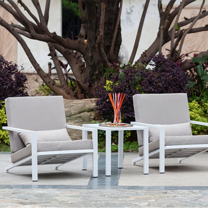 Aluminium Garden Sofa Modern Outdoor Furniture Patio Leisure Rope Sofa Set