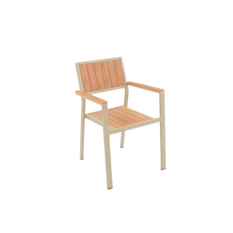 High Quality Factory Outdoor Restaurant Furniture Aluminum Dining Table and Chair Set