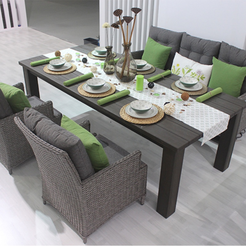 Aluminium Garden Sofa Modern Outdoor Furniture Patio Leisure Rope Sofa Set