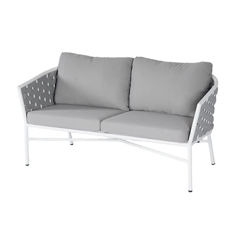 Rattan Outdoor Fabric Sofas Set with Cushion Secional Furniture Manufacturer Garden Sofas