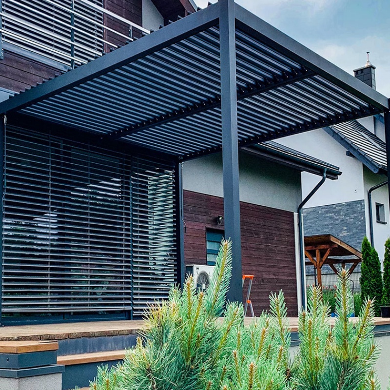 Aluminum Pergola for Garden & Patio, Outdoor Shade, Waterproof Roof, Custom Size, B2b Supplier