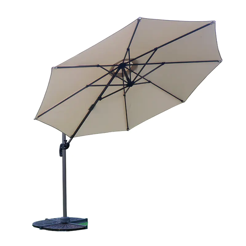 Commercial Outdoor Furniture Square Parasol Beach Sun Umbrella for Cafe Coffee Shop