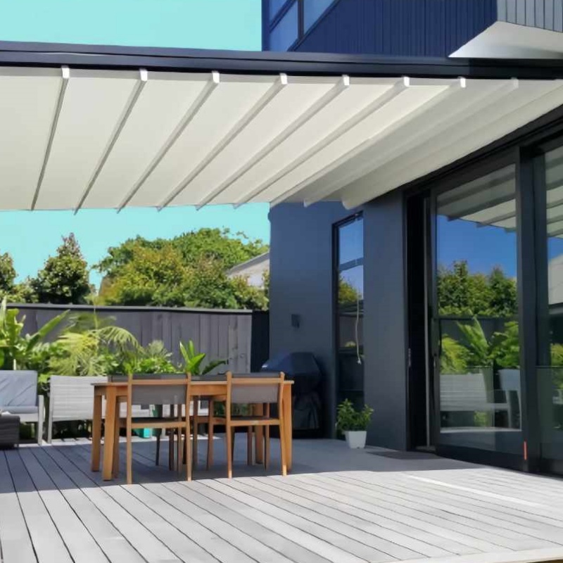Bioclimatic Waterproof Aluminium Louvered Roof Pergola Kits for Outdoor Garden Gazebo Shelter