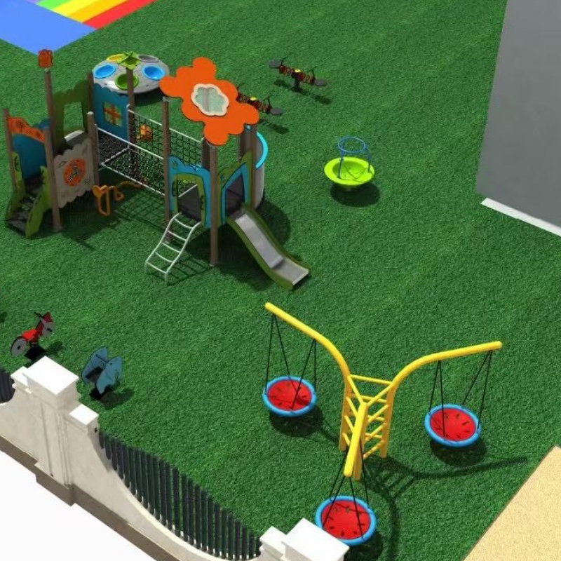 Durable Commercial Outdoor Plastic Slides for Kids' Playgrounds