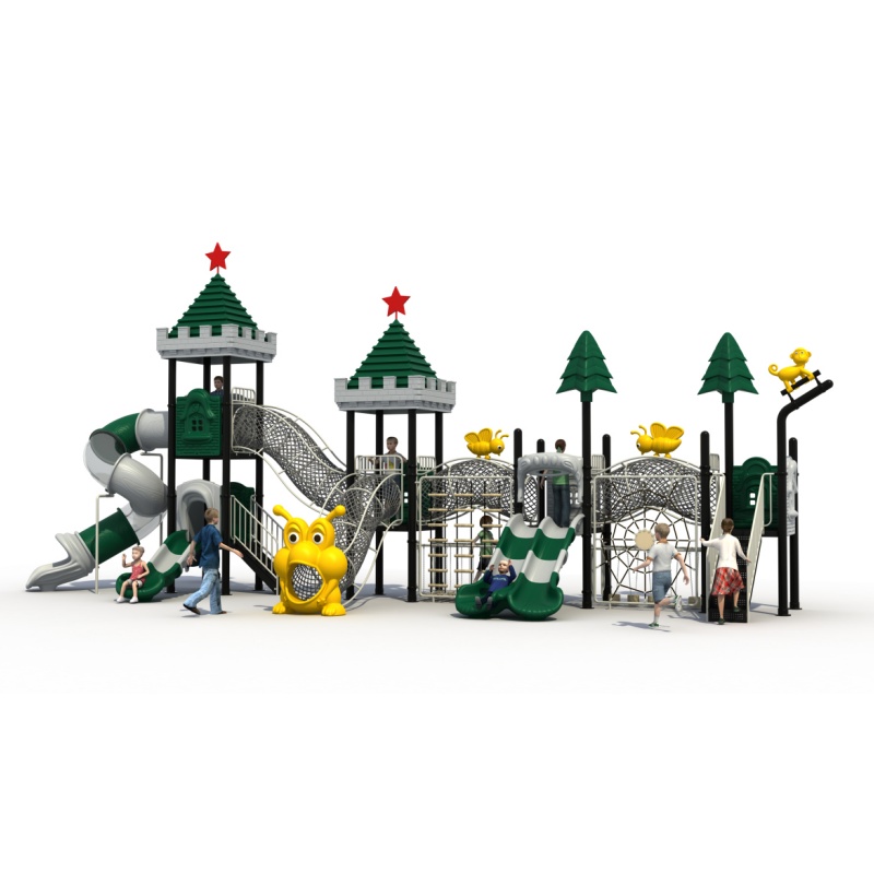 Children Toy Outdoor Playground Equipment Featuring Safe Plastic Slide