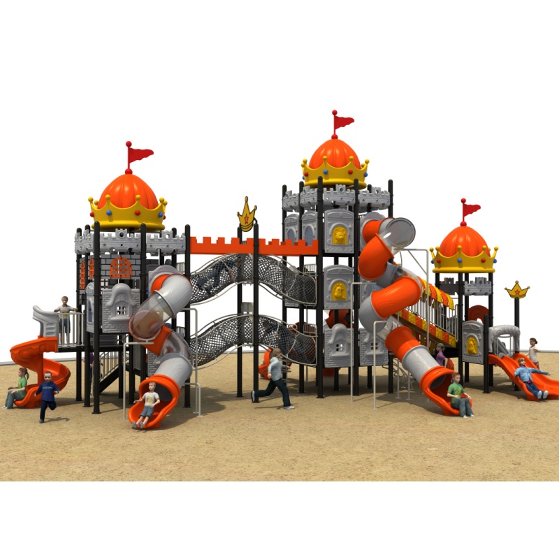 Children Toy Outdoor Playground Equipment Featuring Safe Plastic Slide
