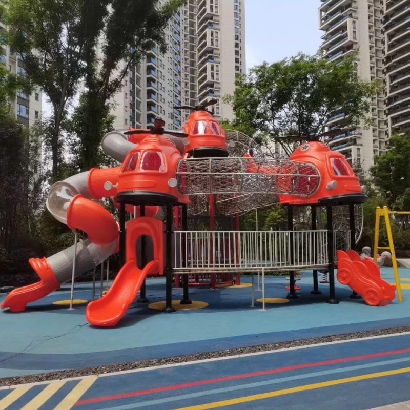 Wooden Outdoor Playground Slides for Kids - Model Zzrs20230907
