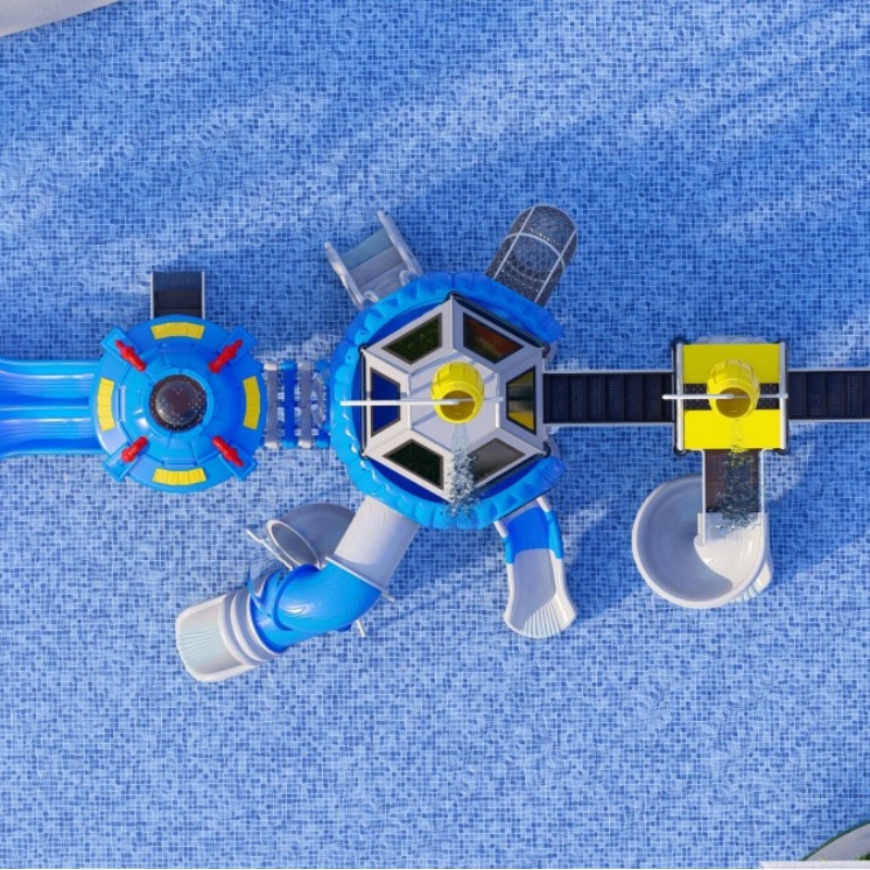 Large Scale Amusement Park Outdoor Playground Equipment Kids Slide Style Customizable Playground Set for International Export