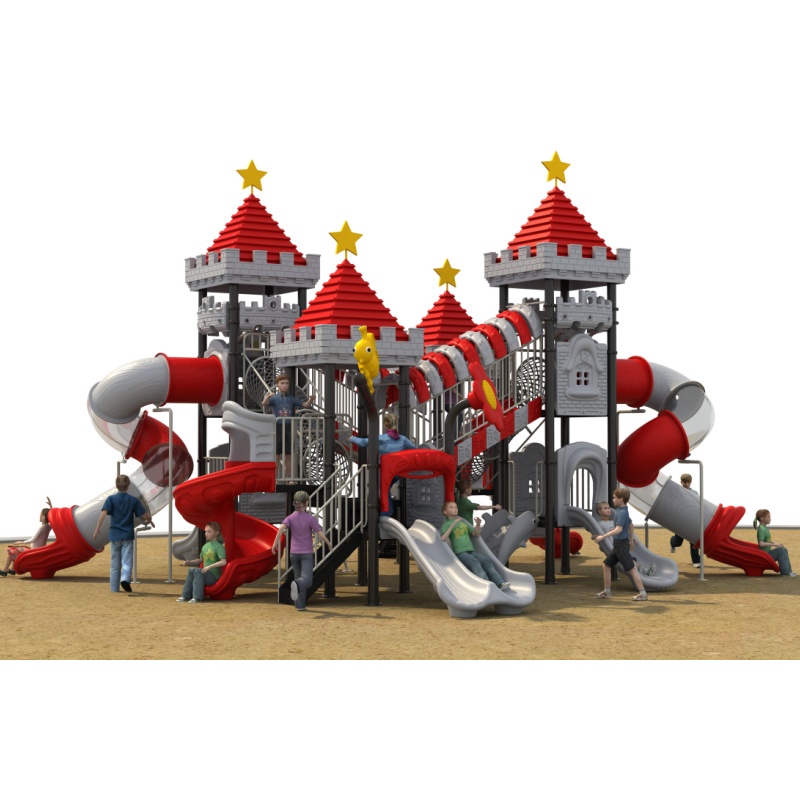 Wooden Outdoor Playground Slides for Kids - Model Zzrs20230907