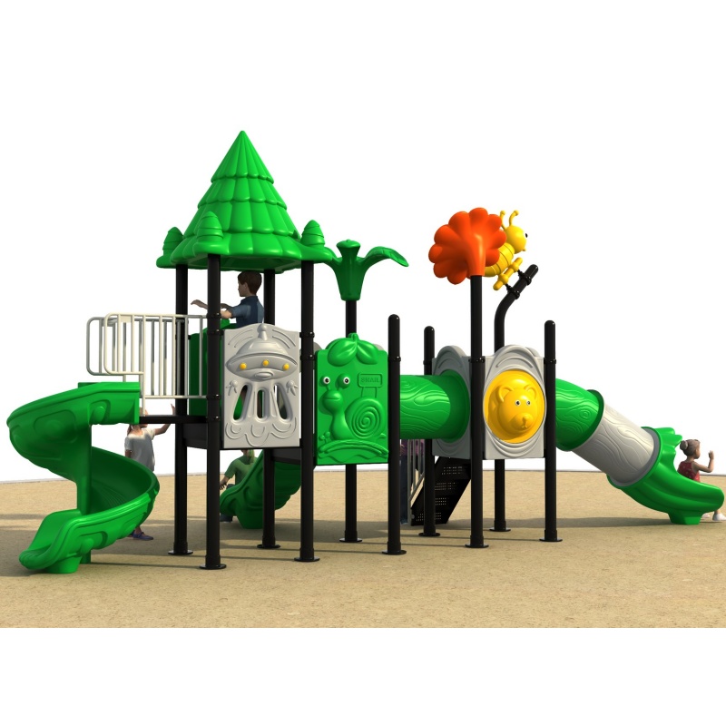 Large Scale Amusement Park Outdoor Playground Equipment Kids Slide Style Customizable Playground Set for International Export