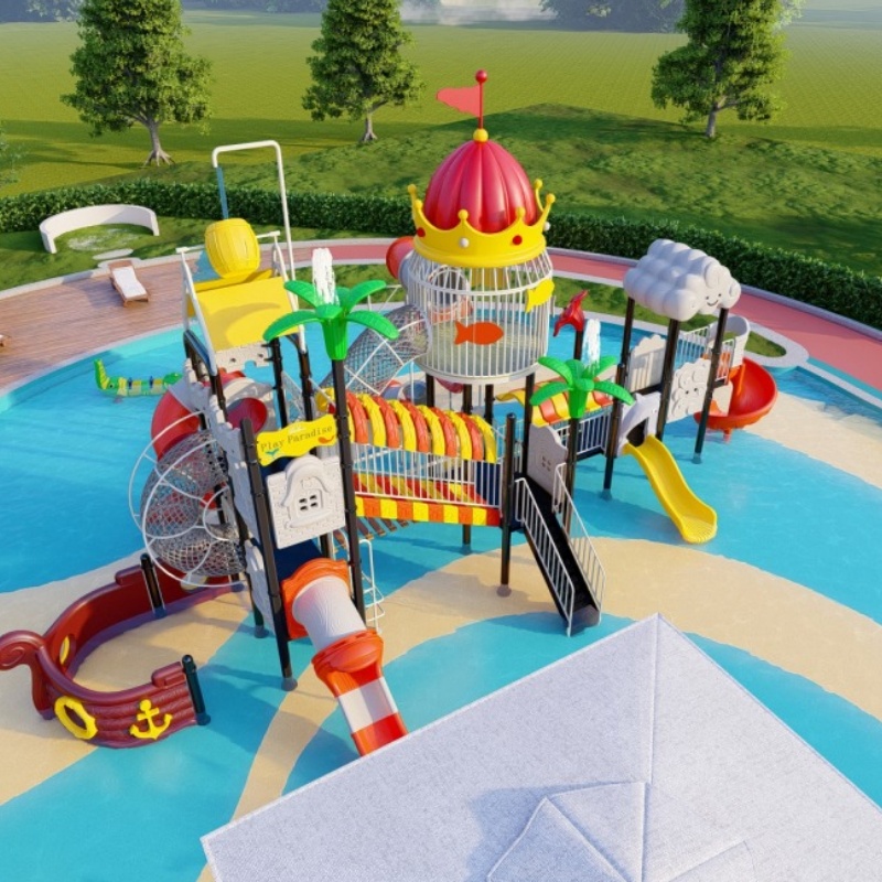 High-Performance Outdoor Playground Equipment with Kids Slide and Swing Set for Amusement Park Commercial Use TUV Certified Quality Manufacturer