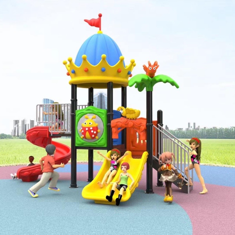 High-Performance Outdoor Playground Equipment with Kids Slide and Swing Set for Amusement Park Commercial Use TUV Certified Quality Manufacturer