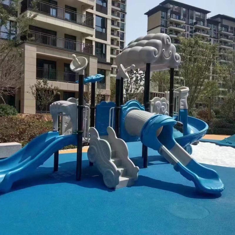 Large Scale Amusement Park Outdoor Playground Equipment Kids Slide Style Customizable Playground Set for International Export